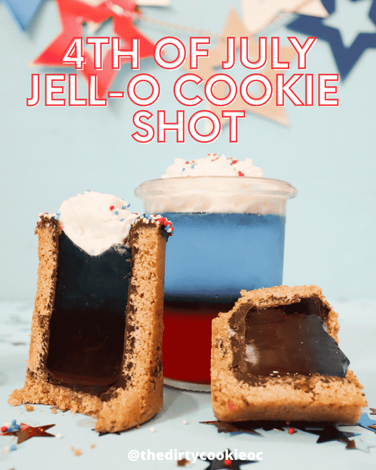 4th of July Jello-O Cookie Shots - The Dirty Cookie