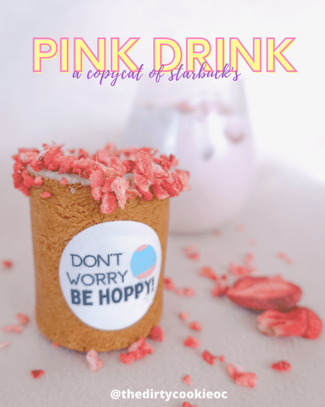 Starbucks Copycat Pink Drink Recipe | Dirty Cookie