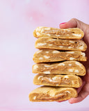 White Chocolate Cookie Butter Stuffed Cookies