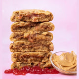 Peanut Butter & Jelly Stuffed Cookies - #Dirty Cookie Shop#