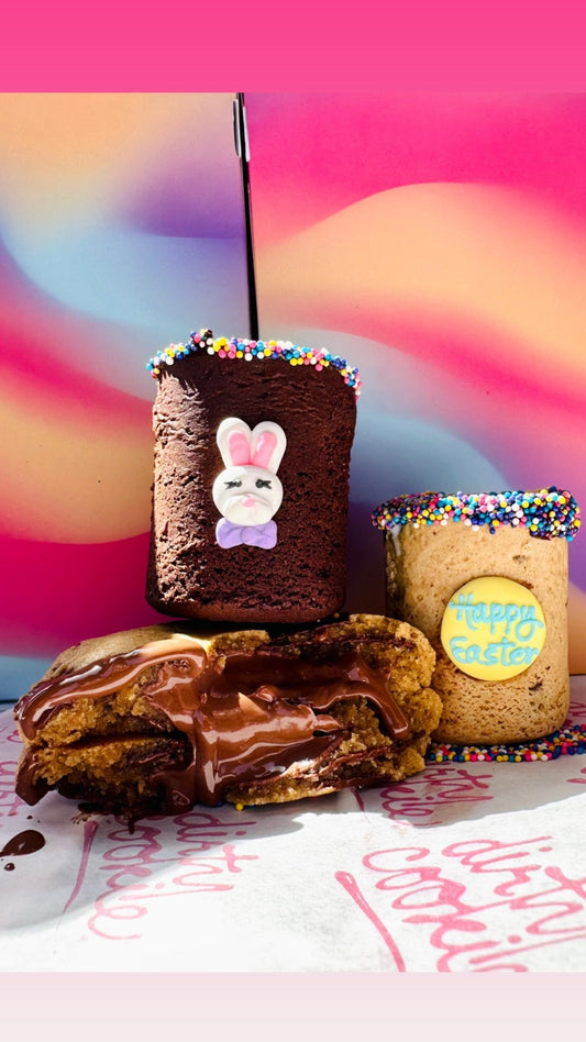 Easter Birds nest cookie shot decoration recipe - The Dirty Cookie