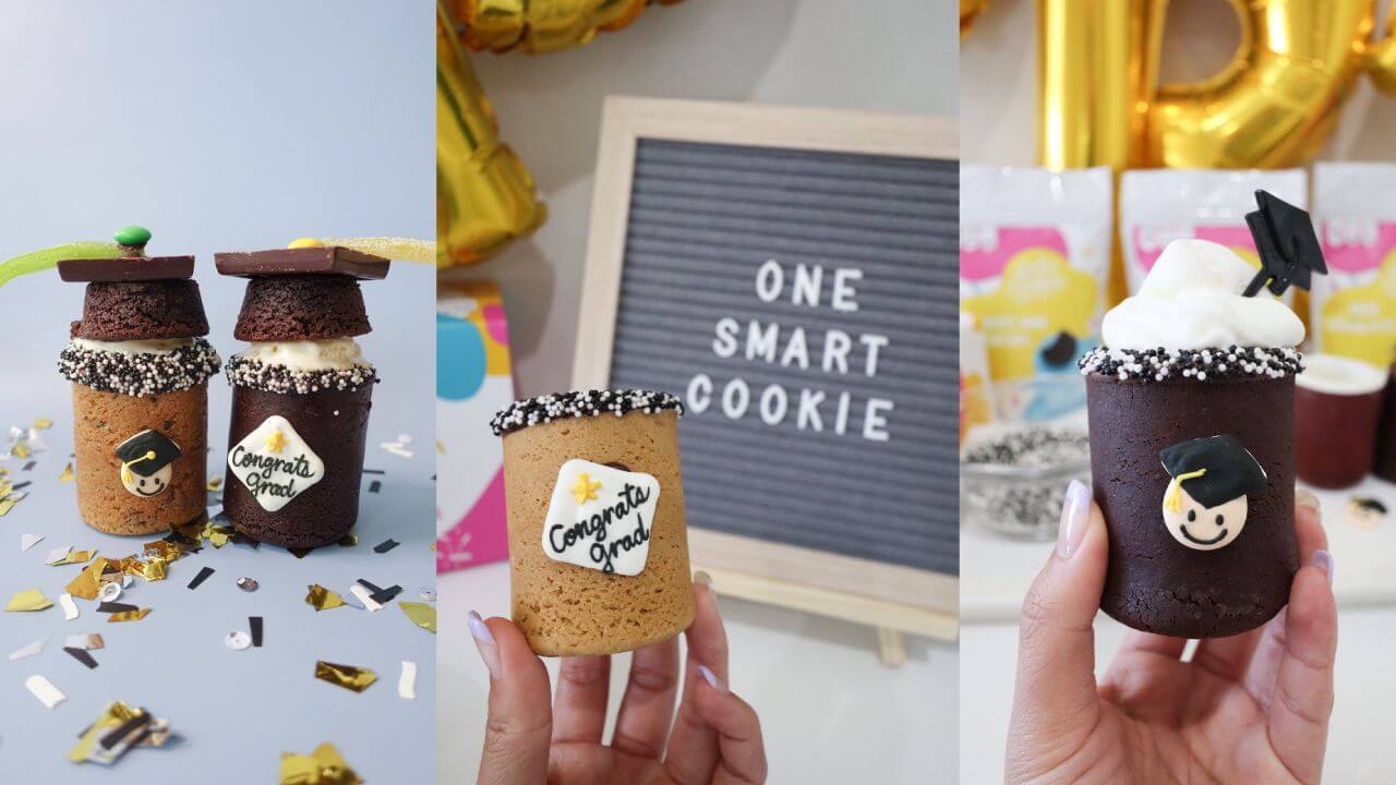 Graduation Cookie Cups Homepage | Dirty Cookie