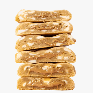 White Chocolate Cookie Butter Stuffed Cookies